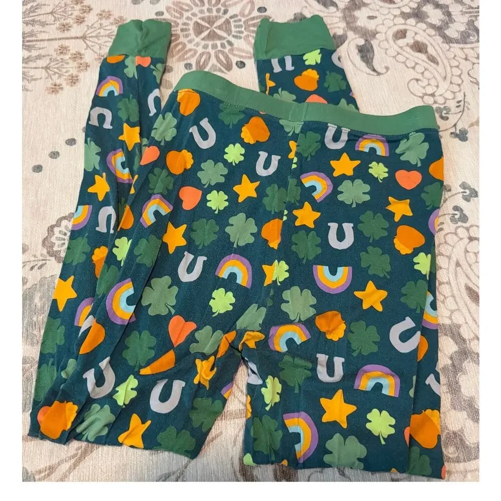 Little Sleepies Lucky Bamboo Viscose 2-Piece Pajama Set Size 9/10 St Patricks